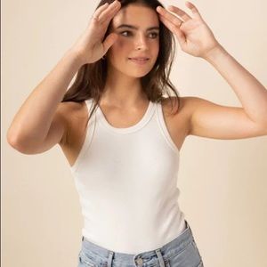 Foundationals Easy-Does-It-Tank in White